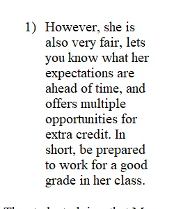 Synthesis Exercise Rate My Professor.